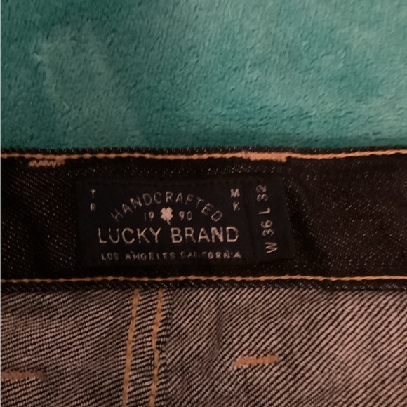 LUCKY BRAND  VINTAGE STRAIGHT JEANS SZ 36x32 - Picture 6 of 8